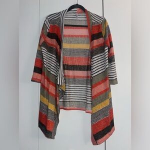 DEARCASE Women’s Striped Cardigan - Medium - Cozy Knit, Fall/Winter Essential